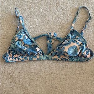 Floral bikini top